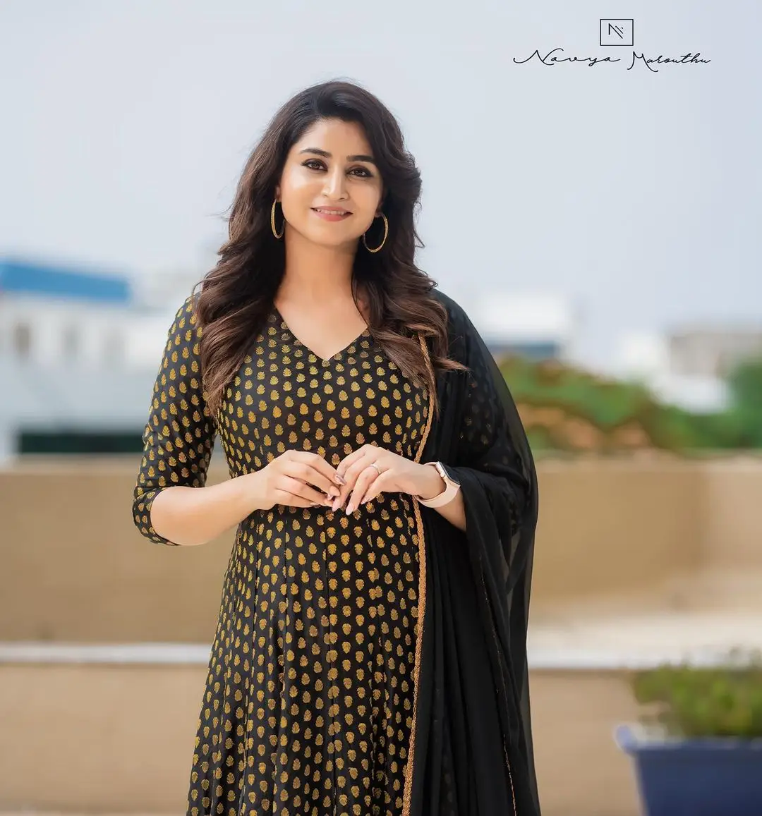 Varshini Sounderajan Wearing Black Gown